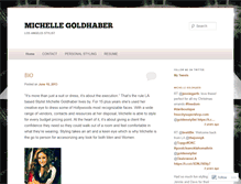 Tablet Screenshot of michellegoldhaber.com